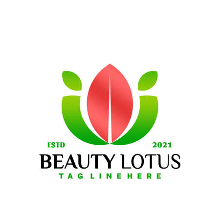 Nature beauty lotus logo and icon design vector concept for templateのイラスト素材