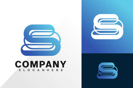 Letter S creative logo vector design. Abstract emblem, designs concept, logos, logotype element for templateのイラスト素材