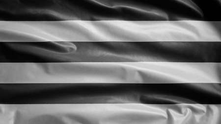 Heterosexual flag waving in the wind. Close up of heterosexuality banner blowing, soft and smooth silk. Cloth fabric texture ensign background. Use it for pride gay day and events concept.の写真素材