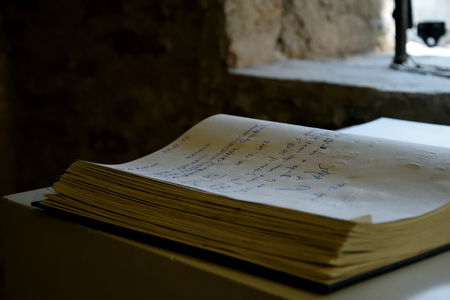 Book in old buildingの写真素材