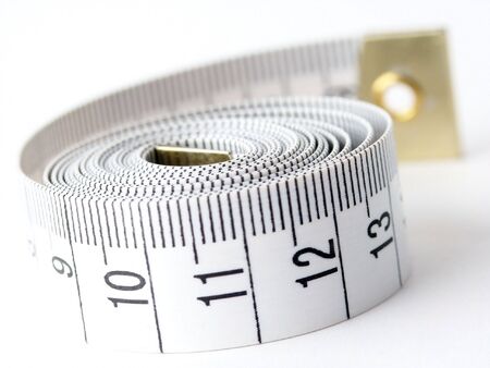 Tape measure used for making clothing alterations and to measure body parts.