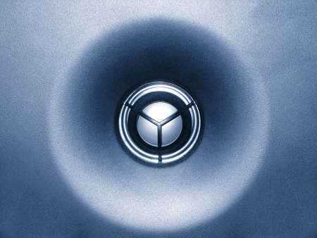 Closeup of Speaker. Silver / Grey. Background.の写真素材