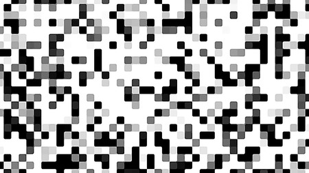 Monochromatic textured abstract background. Black and white TV noise.の写真素材