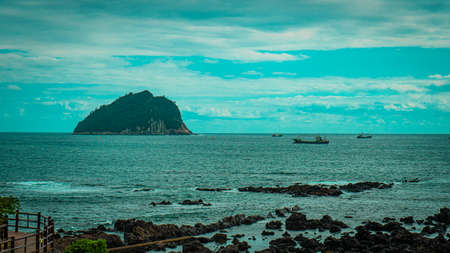 Coastline of the island, Thailand.の写真素材