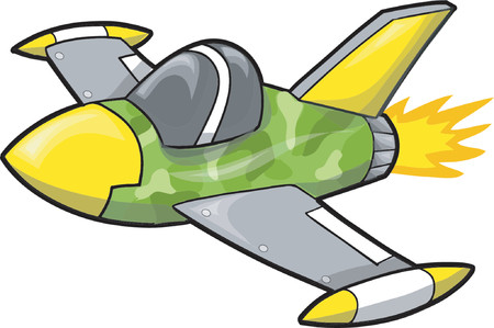 Jet Fighter Vector Illustrationのイラスト素材