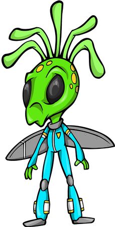 Alien Vector Illustrationのイラスト素材