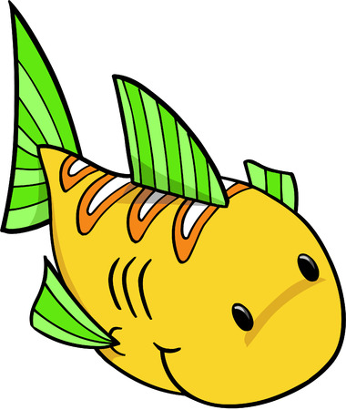 Fish Vector Illustrationのイラスト素材