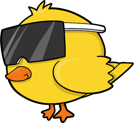 Cool Chick Vector Illustrationのイラスト素材