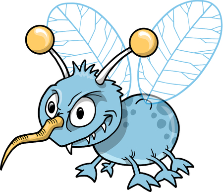 Mean Nasty Insect Vector Illustrationのイラスト素材