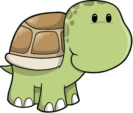 Cute Safari turtle  Illustration