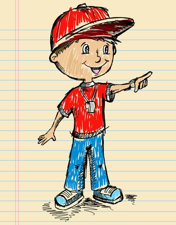 Notebook Coach Color Sketch のイラスト素材