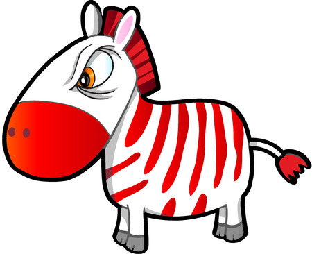 Nasty Tough Zebra Vector Illustration Artのイラスト素材