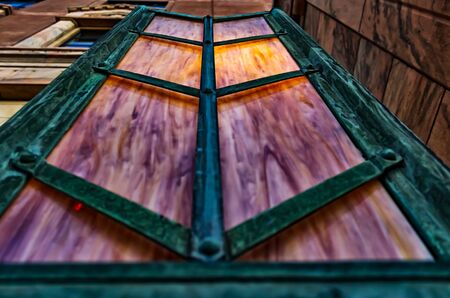 Taken on December 29, 2015 in Asheville, North Carolina, USA - Weird light fixures on groundの写真素材