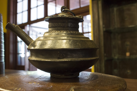 Old oil lampの写真素材