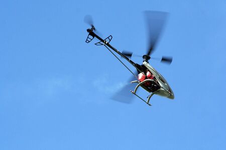 Model helicopter in flight 1の写真素材