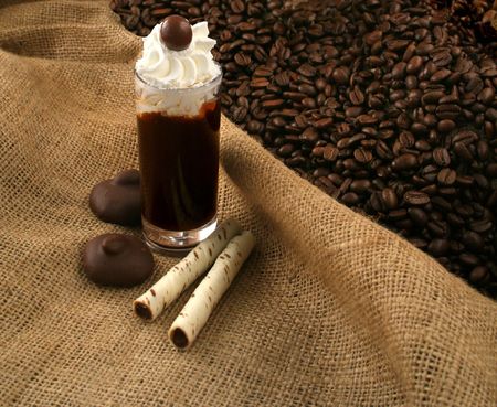 Coffee liquor and chocolate 