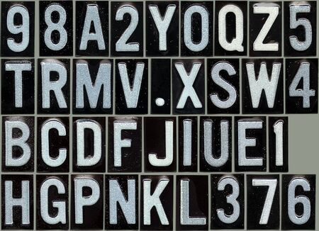 Grunge alphabet so you can compose your messageの写真素材