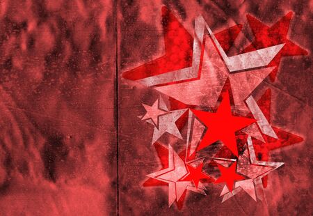 Metallic  geometric shapes made to wrap by aligning the seam to the foldの写真素材