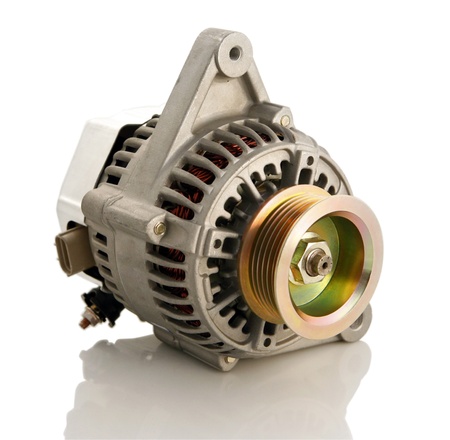 Generic electric automotive alternator isolatedの写真素材