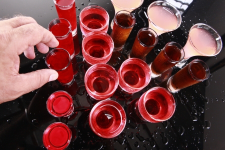 Hand picking your drinkの写真素材