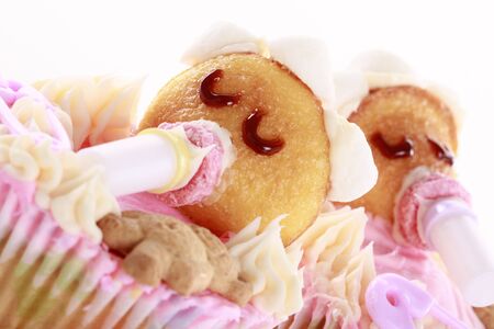 Baby shaped cupcakes - Shallow DOF - Focus on caramel eyelashes