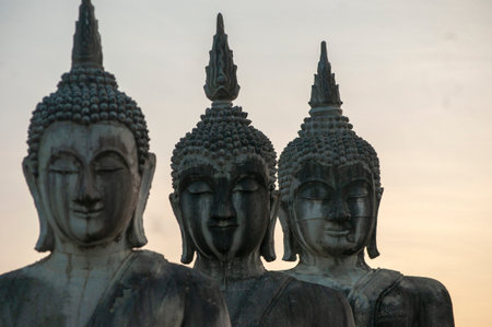 The sitting platform of Buddha statue, can be found at Thung Yai city.Â These are beautiful Buddha statue - Thung Yai, Nakhon Si Thammarat, Thailand, 03/18/2021の写真素材