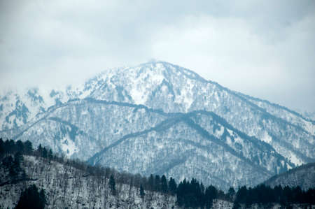 The mountain view in spring season, the famous tourist placeの写真素材