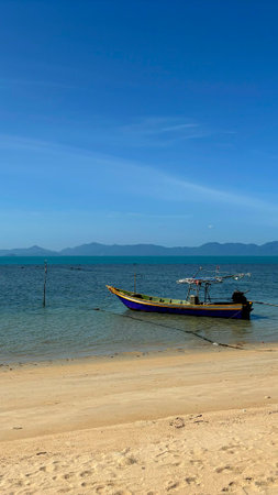 Traditional Fishing Boat on Bang Po Beach, Koh Samui, Thailand