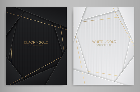 Abstract vector paper art design templateのイラスト素材