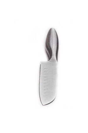 sharp kitchen instruments represented by metallic knivesの写真素材