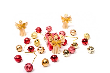 Colored ornaments for the Christmas time upcomingの写真素材