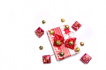 colorful Christmas decoration accessories for the holiday spiritの写真素材