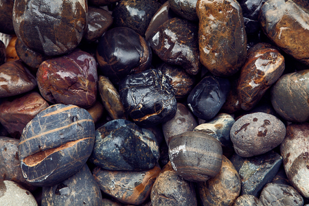 Sea stones background, natural background for designの写真素材