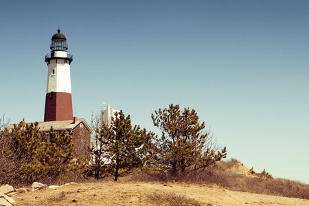 Big Sable Point Lighthouse located in Montauk, in USAの写真素材