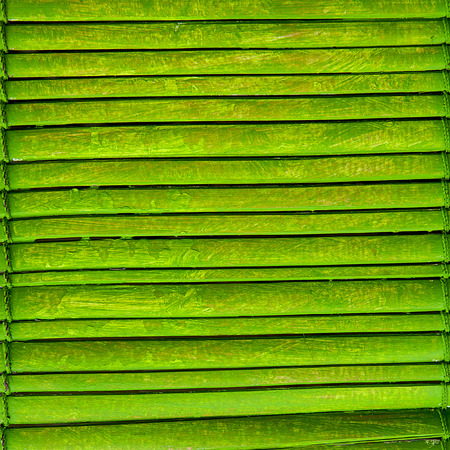 natural background with green striped bamboo mat.の写真素材