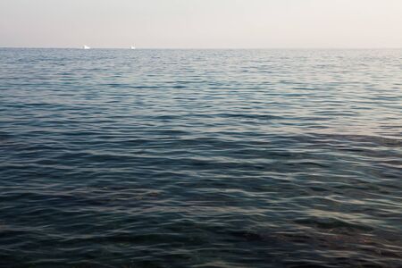 Blue sky and ocean in the dayの写真素材
