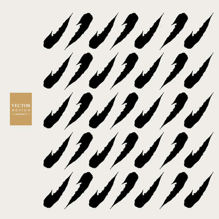 Calligraphic effect abstract patterns, repeated graphics, vector patternsのイラスト素材