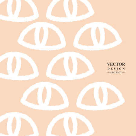 Abstract patterns - eyes, repeating arrangement, vector pattern material.のイラスト素材