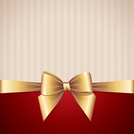 background with gold bow, vintage designのイラスト素材