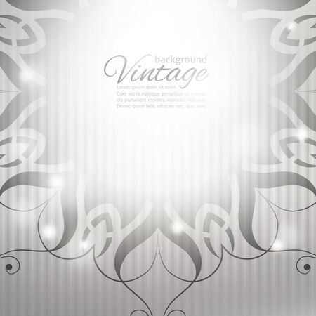 vector vintage background with circle pattern and stripesのイラスト素材