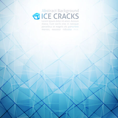 vector geometric abstract background of ice cracksのイラスト素材