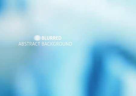 vector abstract background with blurred objects and sample text, blue colorのイラスト素材
