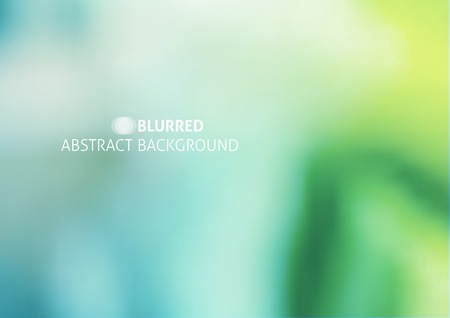 vector abstract background with blurred objects and sample text, green colorのイラスト素材