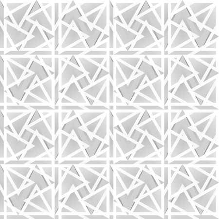 vector geometric seamless pattern of gray triangles, abstract backgroundのイラスト素材