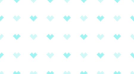 vector seamless pattern of geometric hearts.のイラスト素材