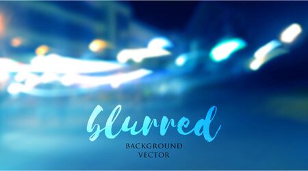 Blurred lights, vector blur background of night street.のイラスト素材