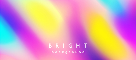 Trendy vector abstract background of blurred bright multicolor spots with frame for text.のイラスト素材