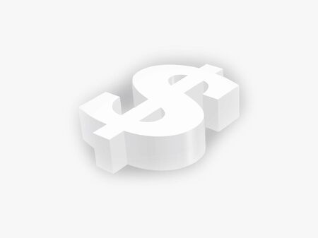 US Dollar 3d renderの写真素材