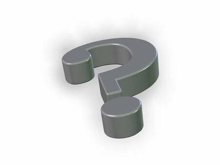 3D Question Markの写真素材