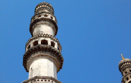 architectural details of  400 year old Charminar,Hyderabad,india.の写真素材